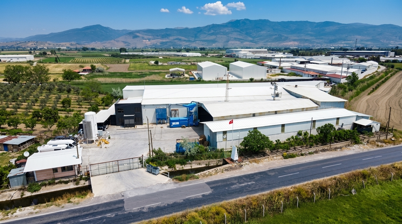 Organize Ambalaj İzmir Menemen Fabrikası Drone Görünümü